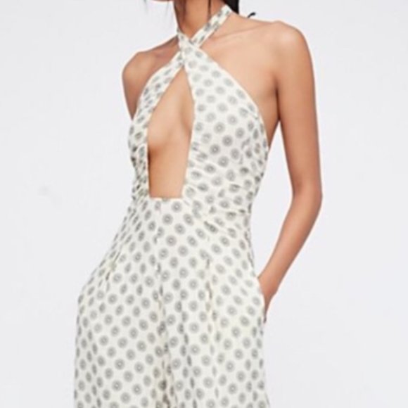 Cleobella Pants - Cleobella Halter tie jumpsuit